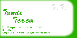 tunde terem business card